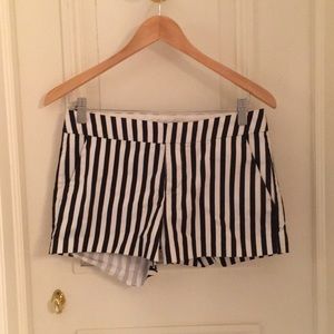 Forever 21 Black and White Striped Shorts